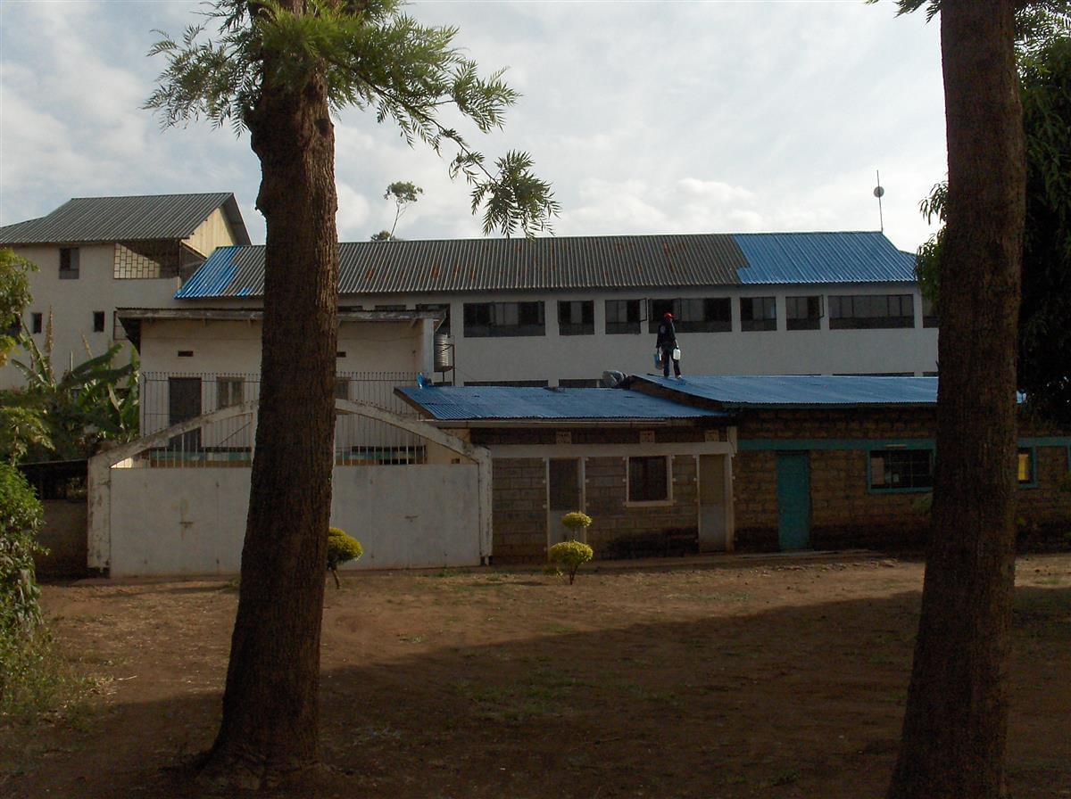 St. Clare roof getting painted